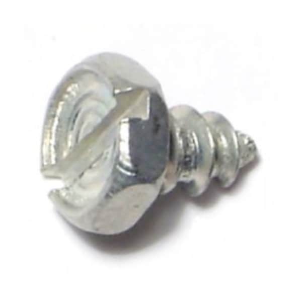 Midwest Fastener Sheet Metal Screw, #6 x 1/4 in, Zinc Plated Steel Flange Hex Head 40 PK 61341 - main